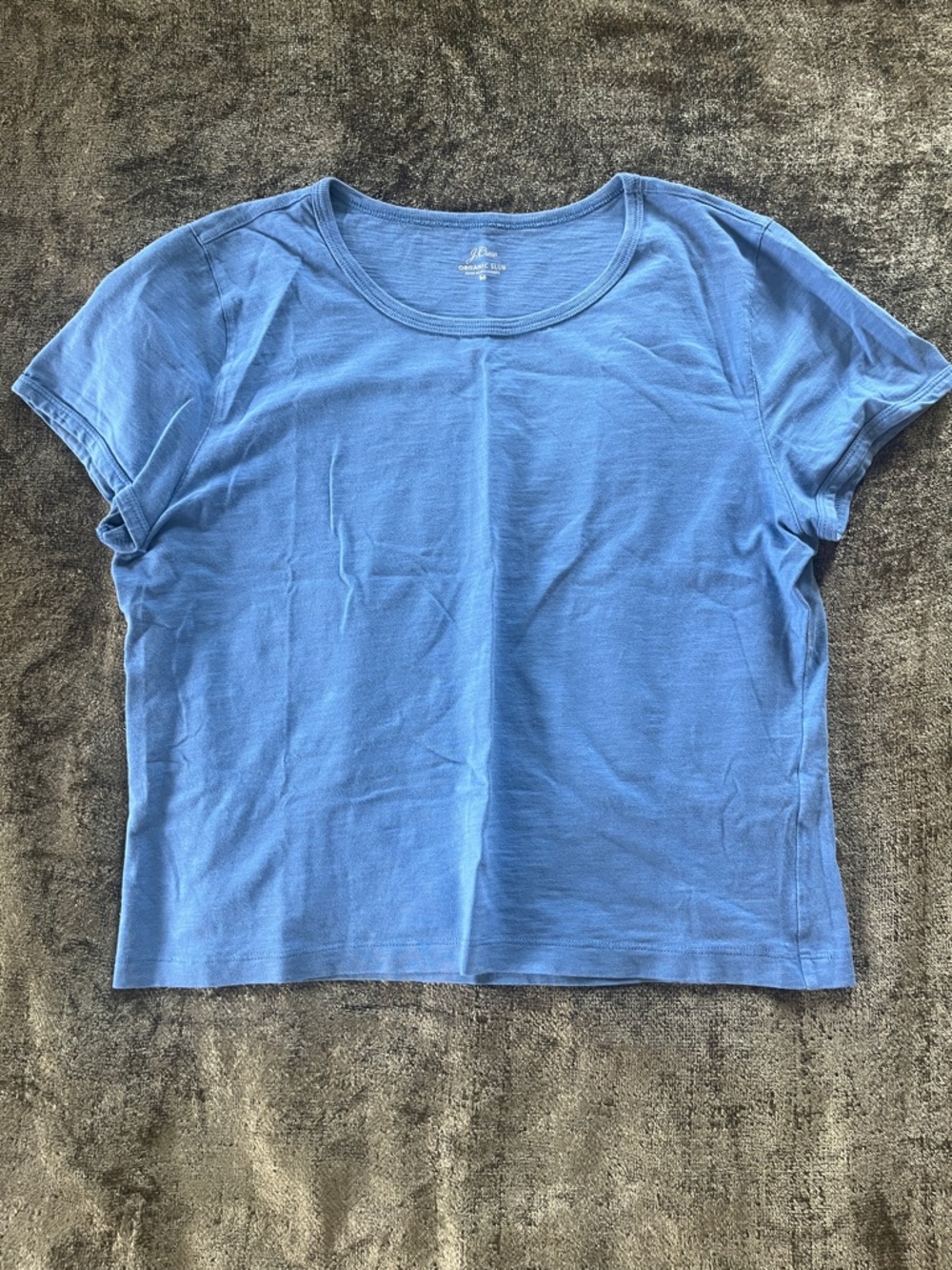 J. Crew Short Sleeve Scoop Neck Tee in Sky Blue